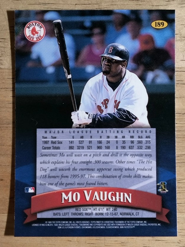1998 Finest #189 Mo Vaughn