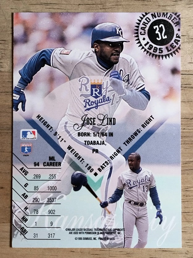 1995 Leaf #32 Jose Lind
