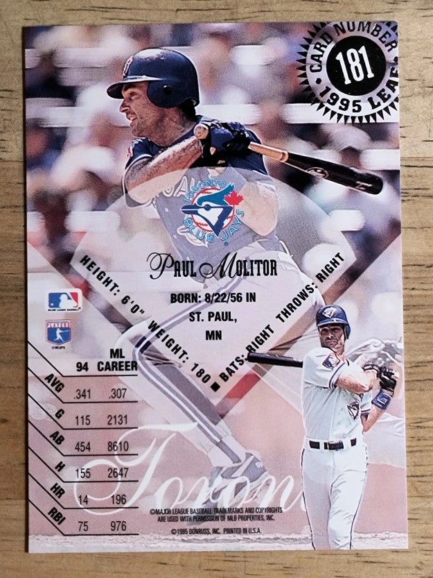 1995 Leaf #181 Paul Molitor