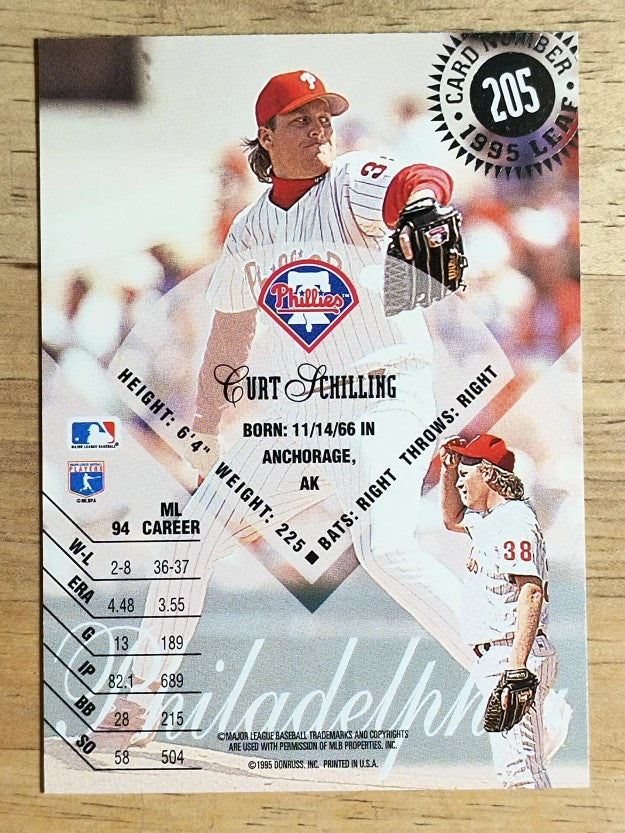 1995 Leaf #205 Curt Schilling