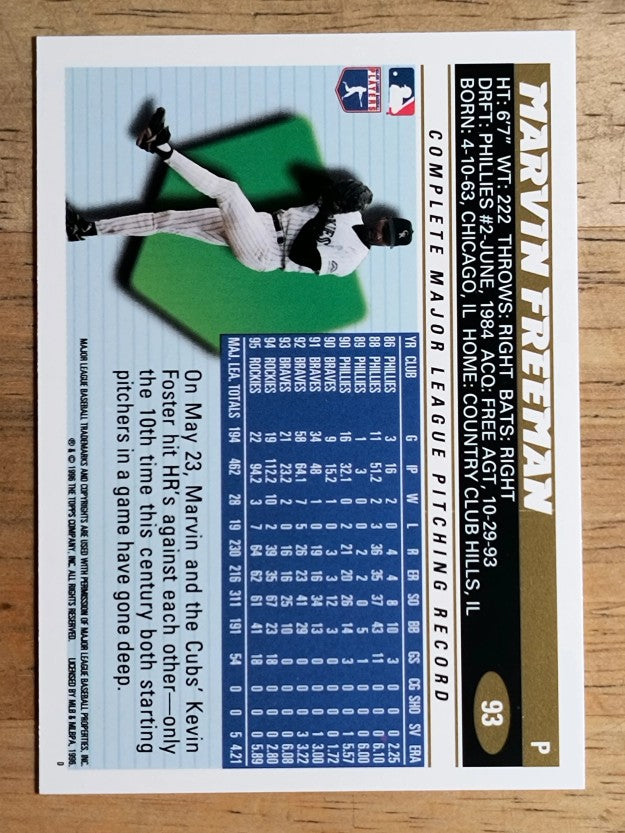 1996 Topps #93 Marvin Freeman