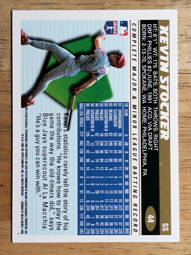 1996 Topps #44 Kevin Stocker