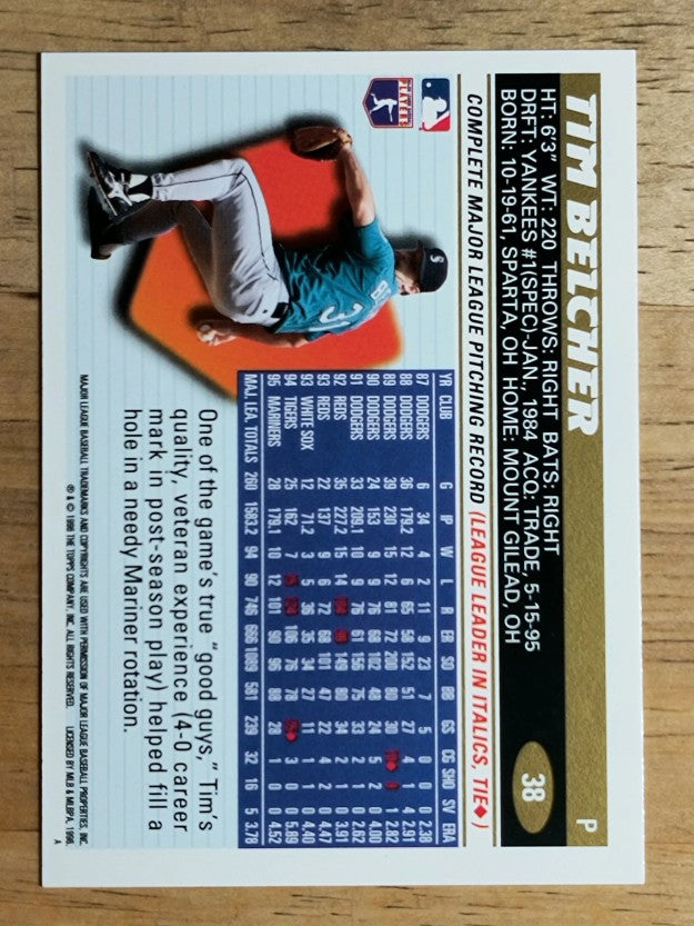 1996 Topps #38 Tim Belcher