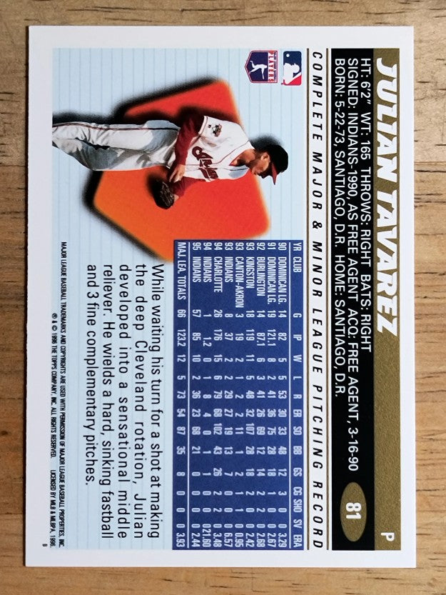 1996 Topps #81 Julian Tavarez