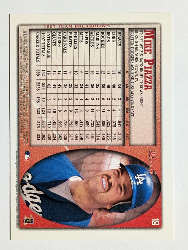 1998 Bowman #18 Mike Piazza