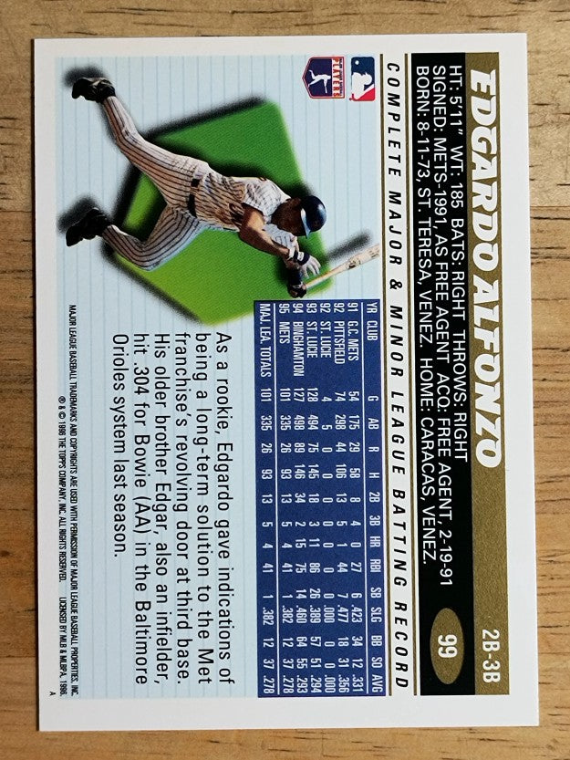 1996 Topps #99 Edgardo Alfonzo