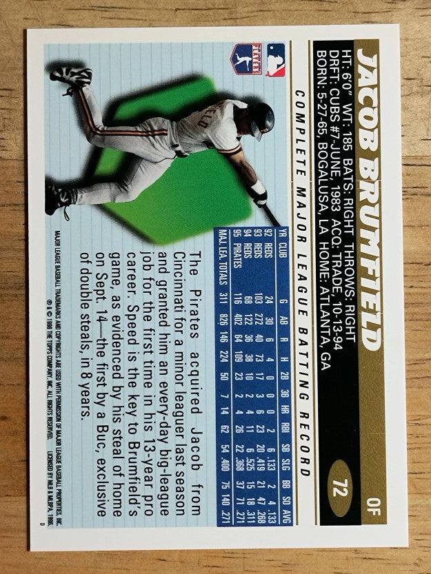 1996 Topps #72 Jacob Brumfield