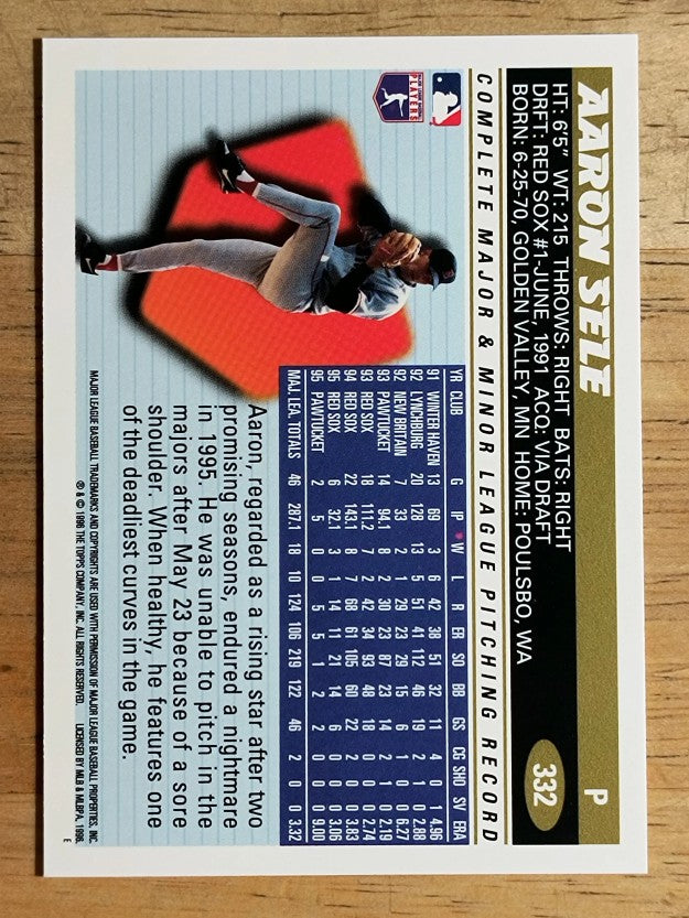 1996 Topps #332 Aaron Sele