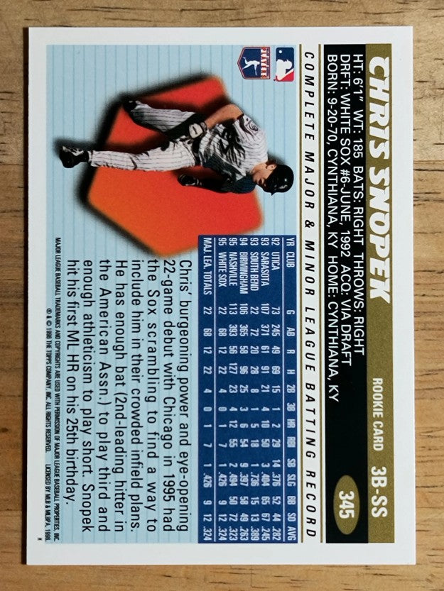 1996 Topps #345 Chris Snopek