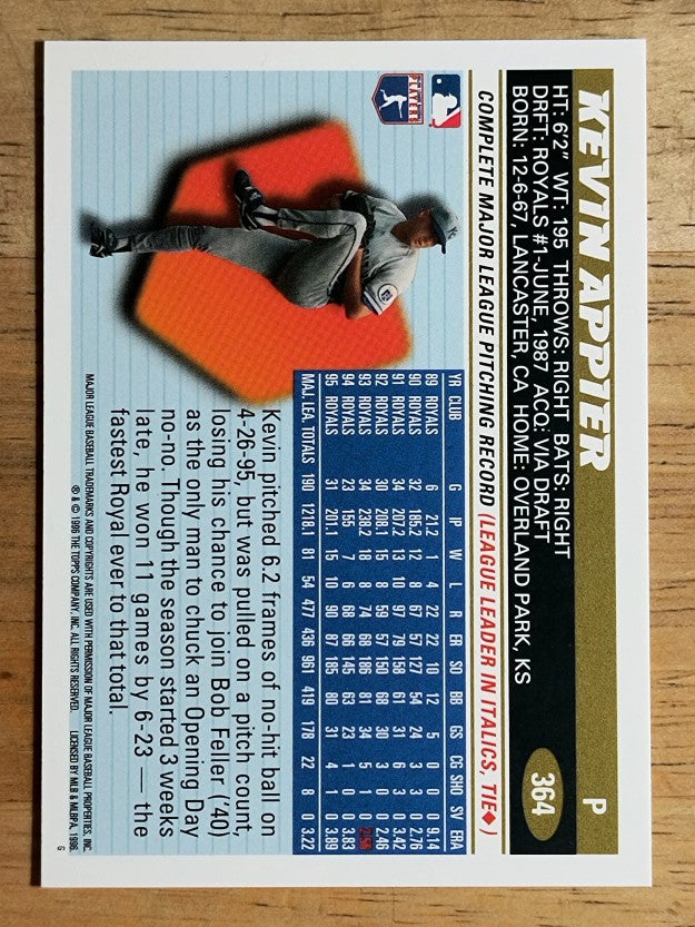 1996 Topps #364 Kevin Appier