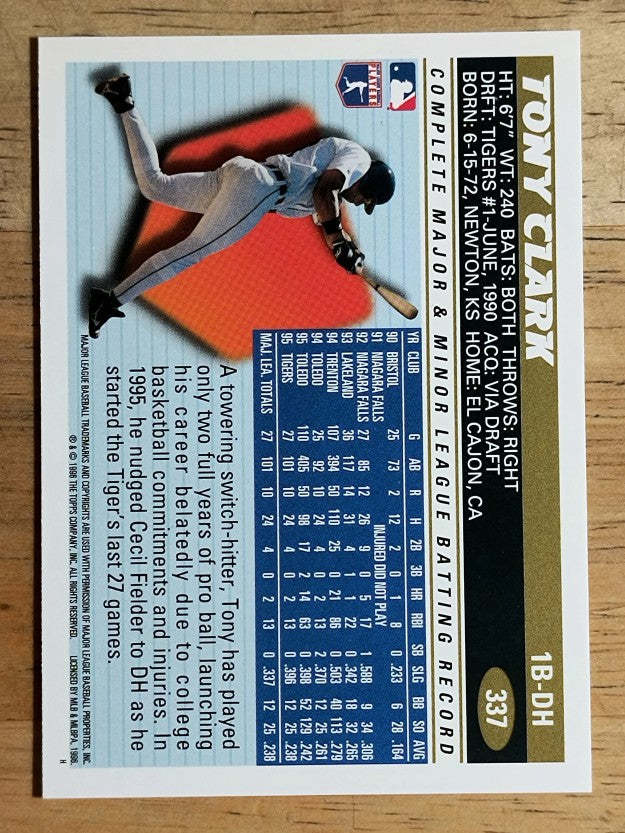 1996 Topps #337 Tony Clark