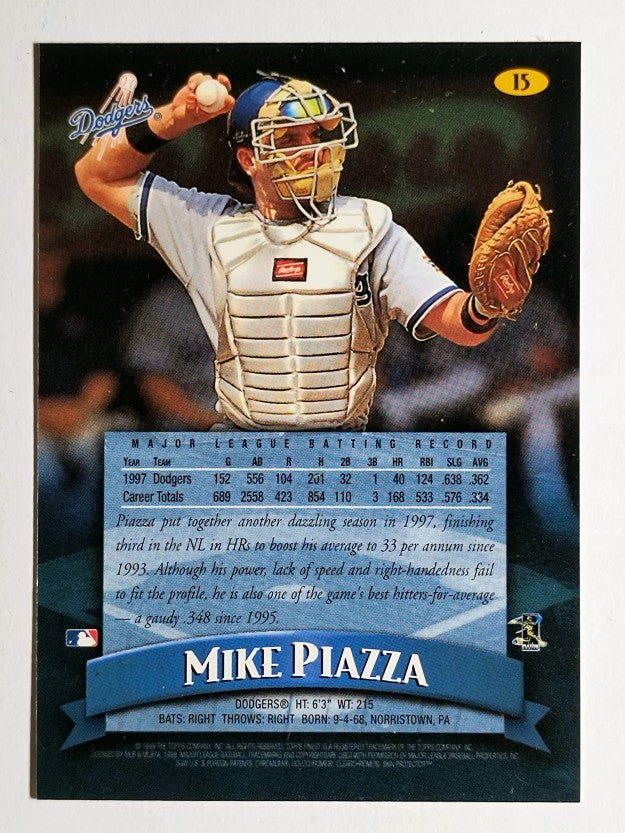 1998 Finest #15 Mike Piazza