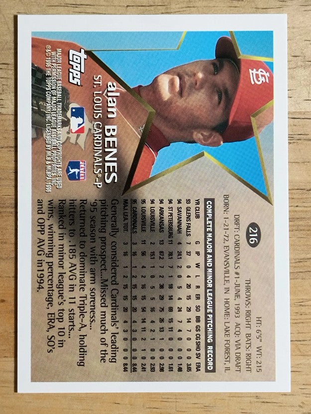 1996 Topps #216 Alan Benes