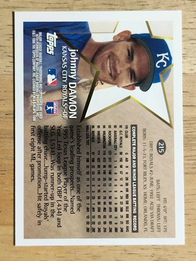 1996 Topps #215 Johnny Damon