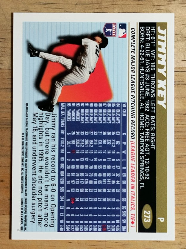 1996 Topps #273 Jimmy Key