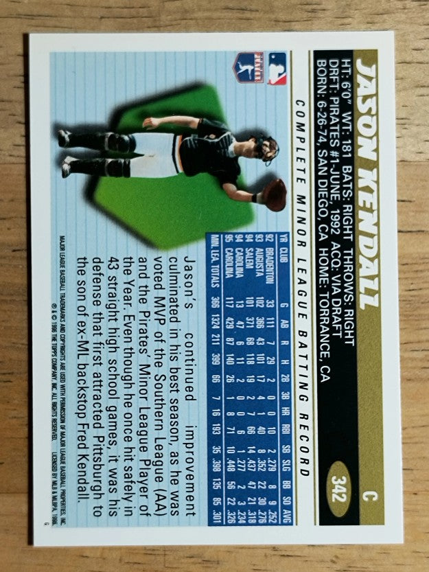 1996 Topps #342 Jason Kendall