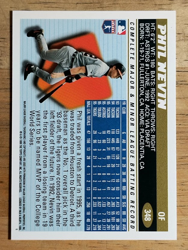1996 Topps #348 Phil Nevin