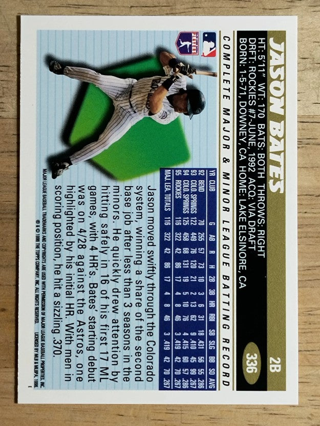 1996 Topps #336 Jason Bates