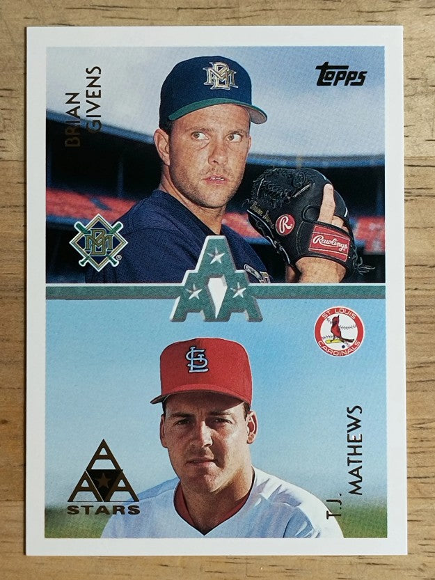 1996 Topps #102 Brian Givens/T.J. Mathews