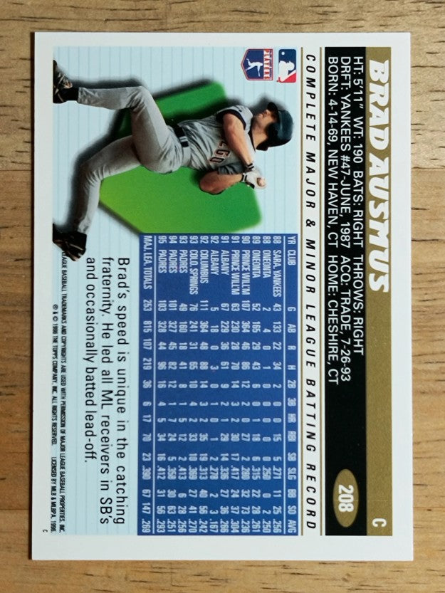 1996 Topps #208 Brad Ausmus