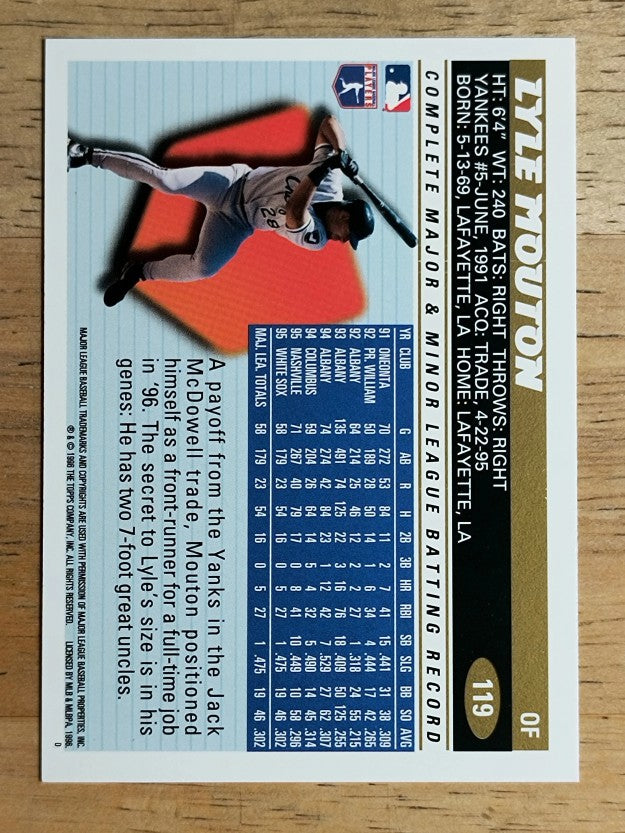 1996 Topps #119 Lyle Mouton