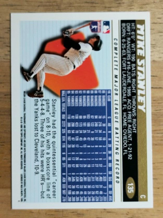 1996 Topps #135 Mike Stanley