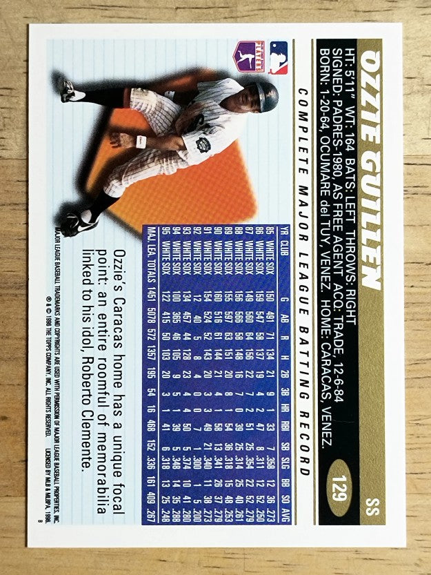 1996 Topps #129 Ozzie Guillen