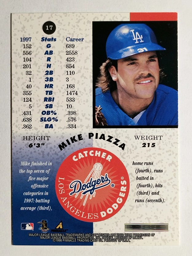 1998 Pinnacle Mint Bronze #17 Mike Piazza