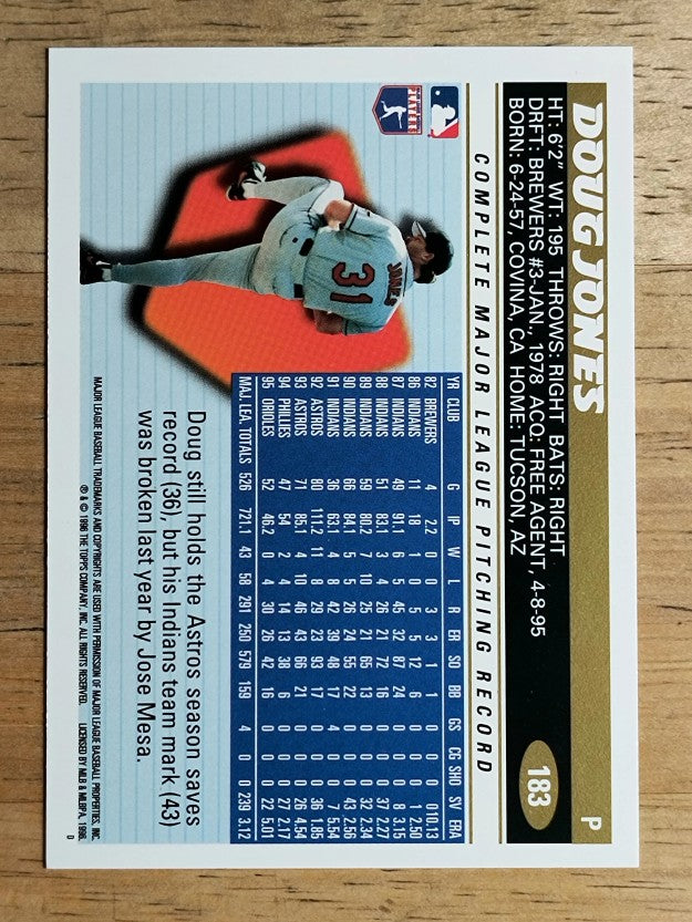 1996 Topps #183 Doug Jones