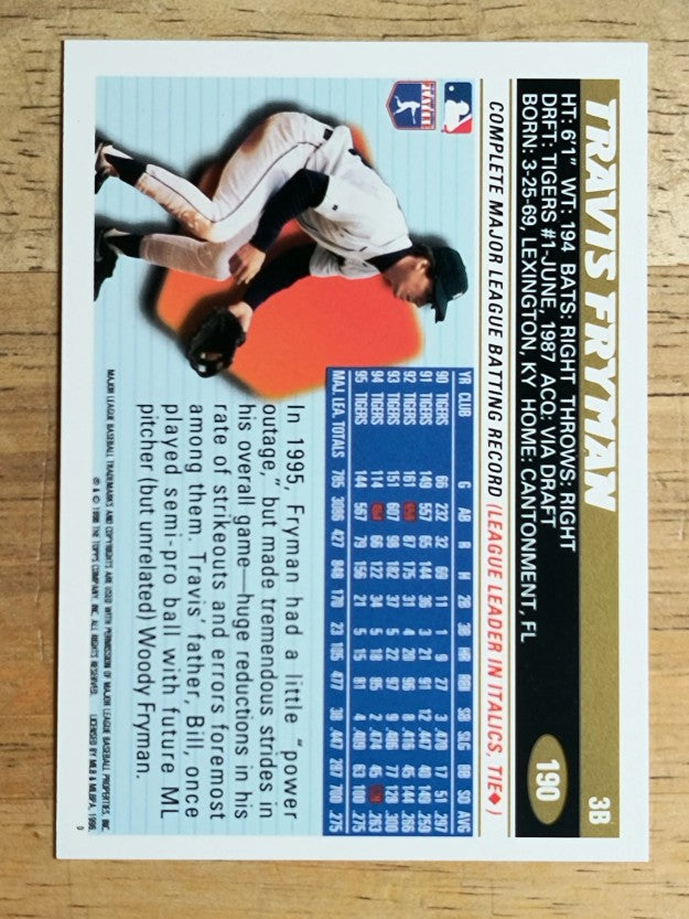 1996 Topps #190 Travis Fryman
