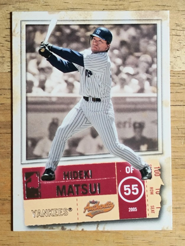 2005 Fleer Authentix #96 Hideki Matsui