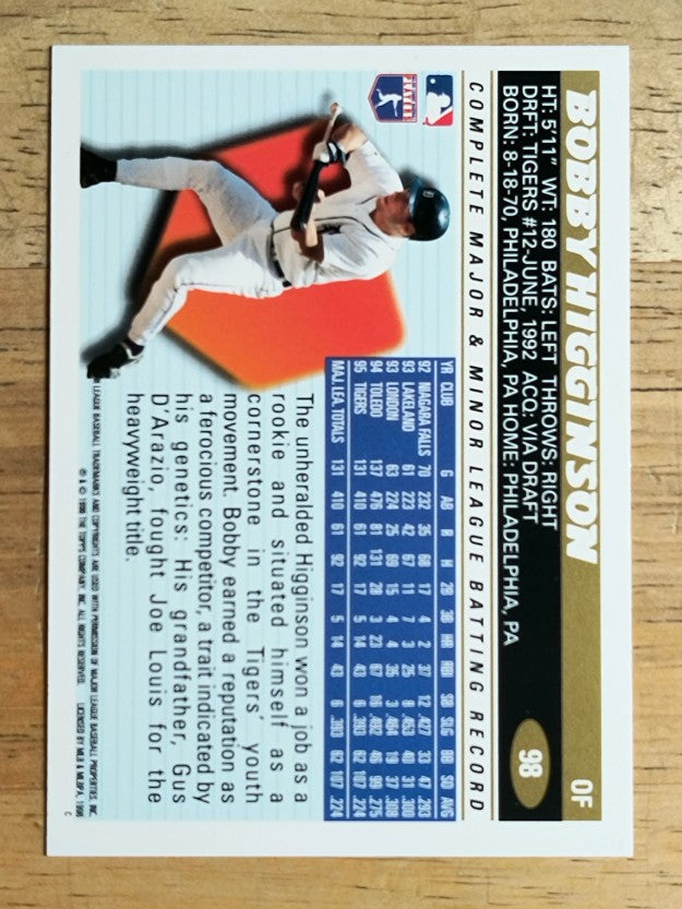 1996 Topps #98 Bobby Higginson