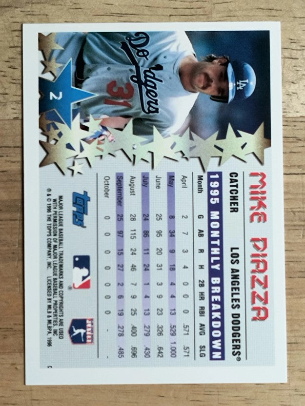 1996 Topps #2 Mike Piazza STP
