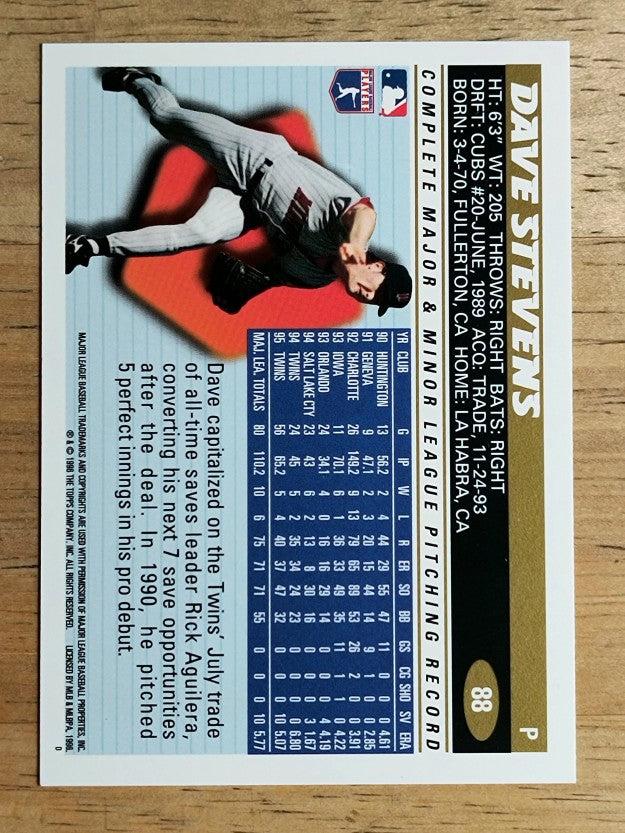 1996 Topps #88 Dave Stevens