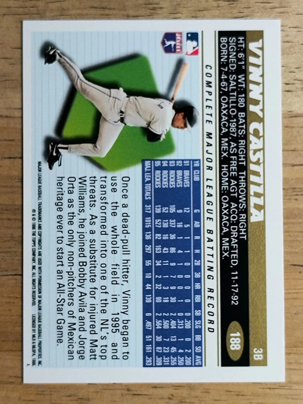 1996 Topps #188 Vinny Castilla