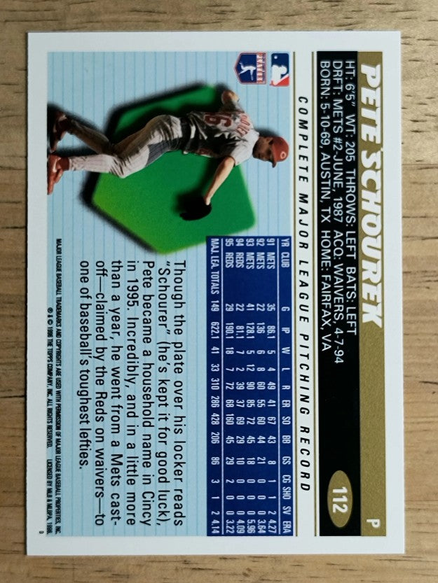 1996 Topps #112 Pete Schourek
