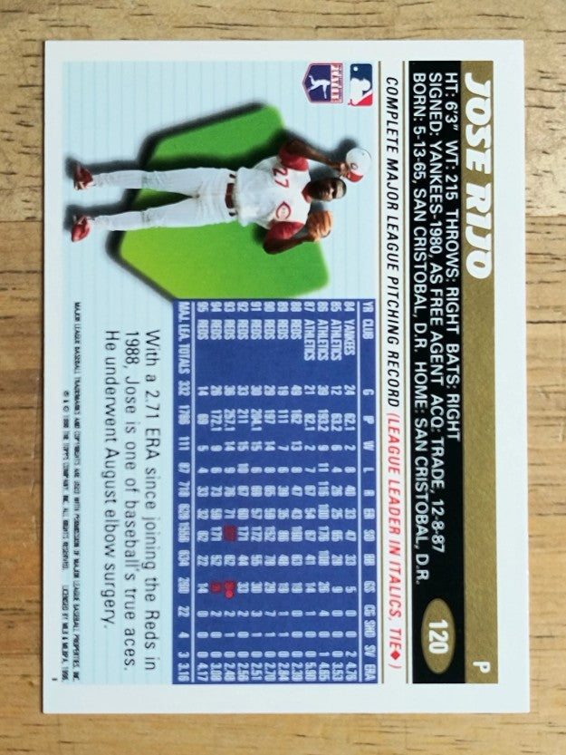 1996 Topps #120 Jose Rijo