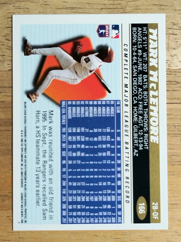 1996 Topps #166 Mark McLemore