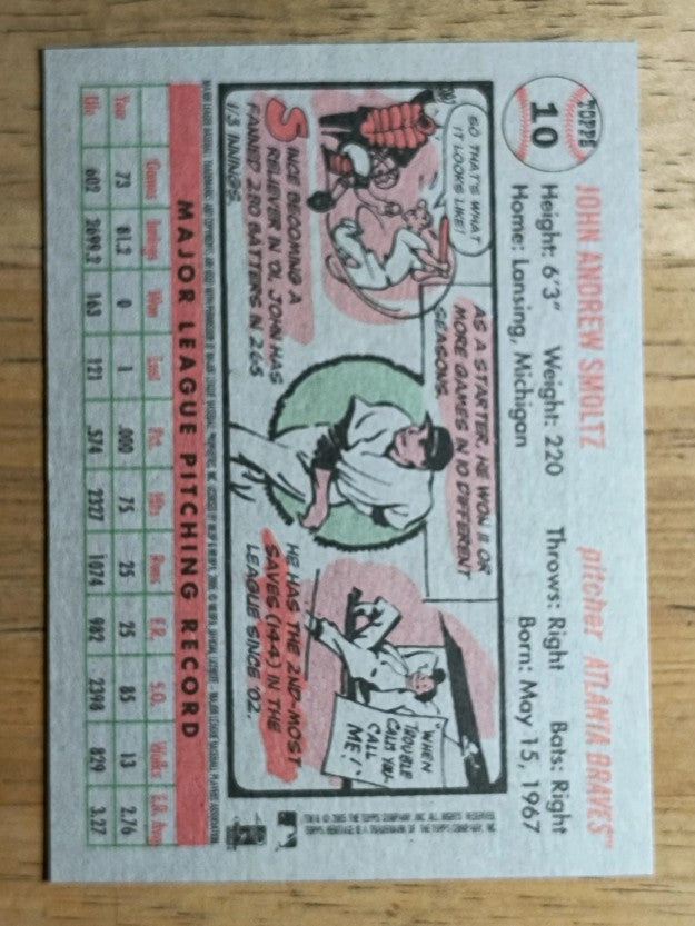 2005 Topps Heritage #10 John Smoltz