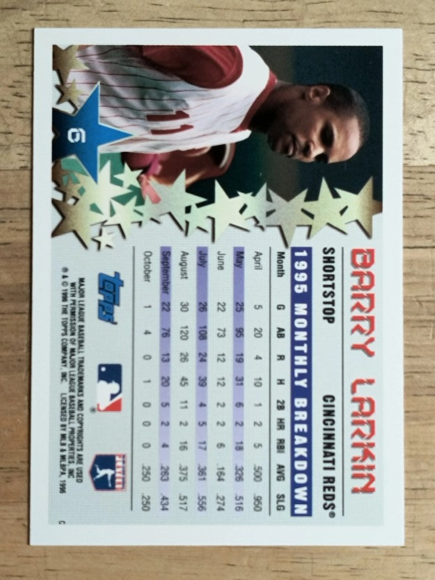 1996 Topps #6 Barry Larkin STP