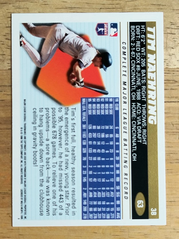 1996 Topps #63 Tim Naehring