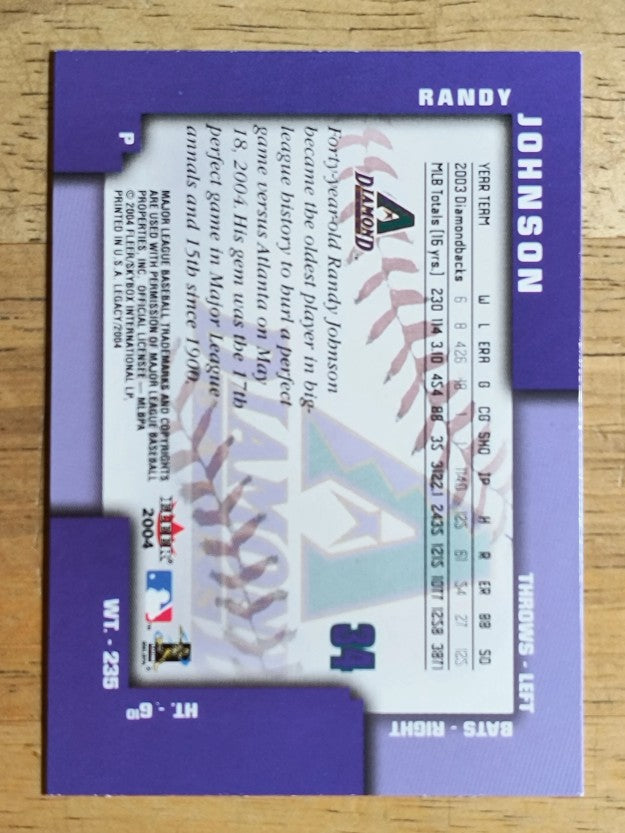 2004 Fleer Legacy #34 Randy Johnson