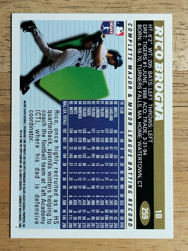 1996 Topps #259 Rico Brogna