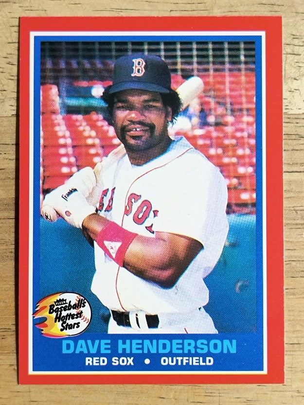1987 Fleer Hottest Stars #19 Dave Henderson