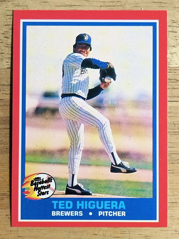 1987 Fleer Hottest Stars #22 Ted Higuera