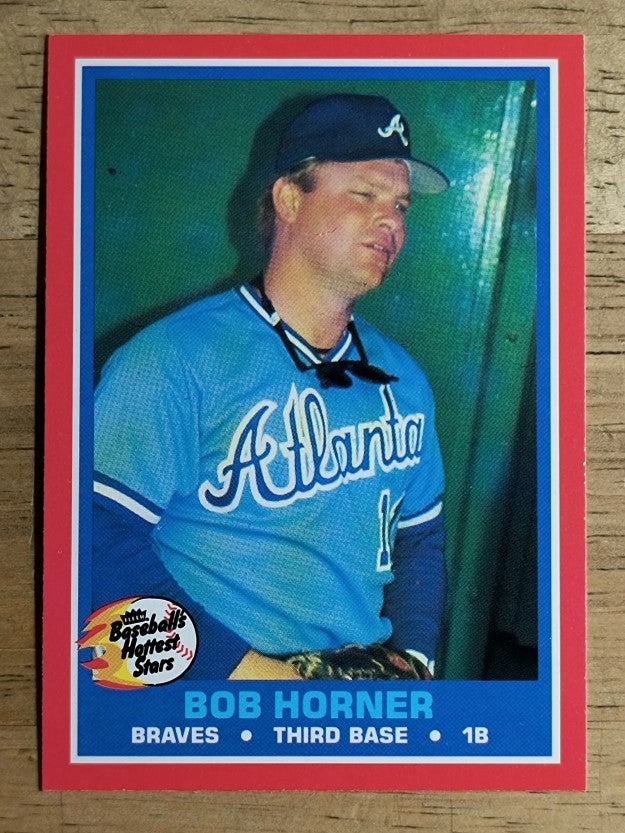 1987 Fleer Hottest Stars #23 Bob Horner