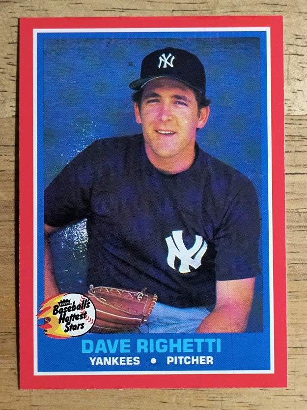 1987 Fleer Hottest Stars #31 Dave Righetti