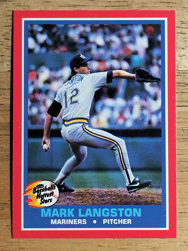 1987 Fleer Hottest Stars #26 Mark Langston