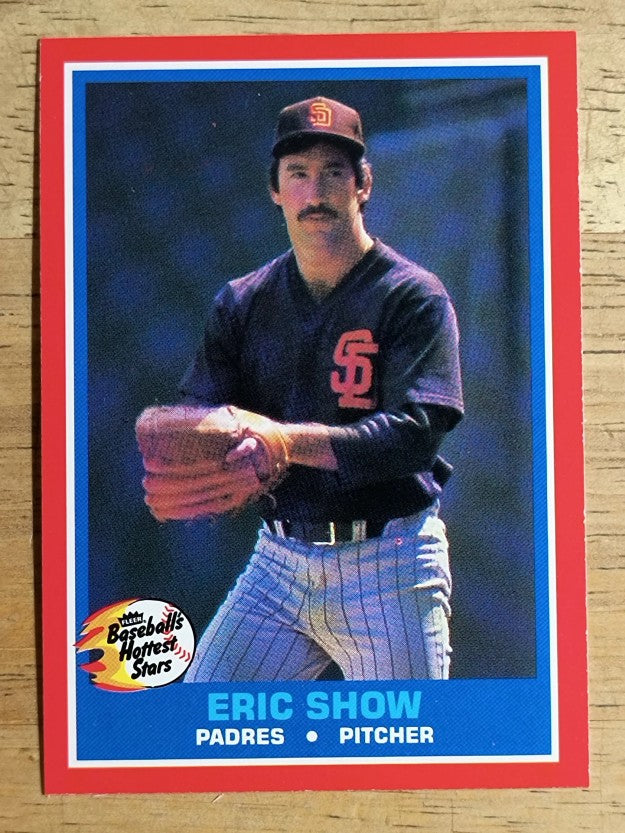 1987 Fleer Hottest Stars #37 Eric Show