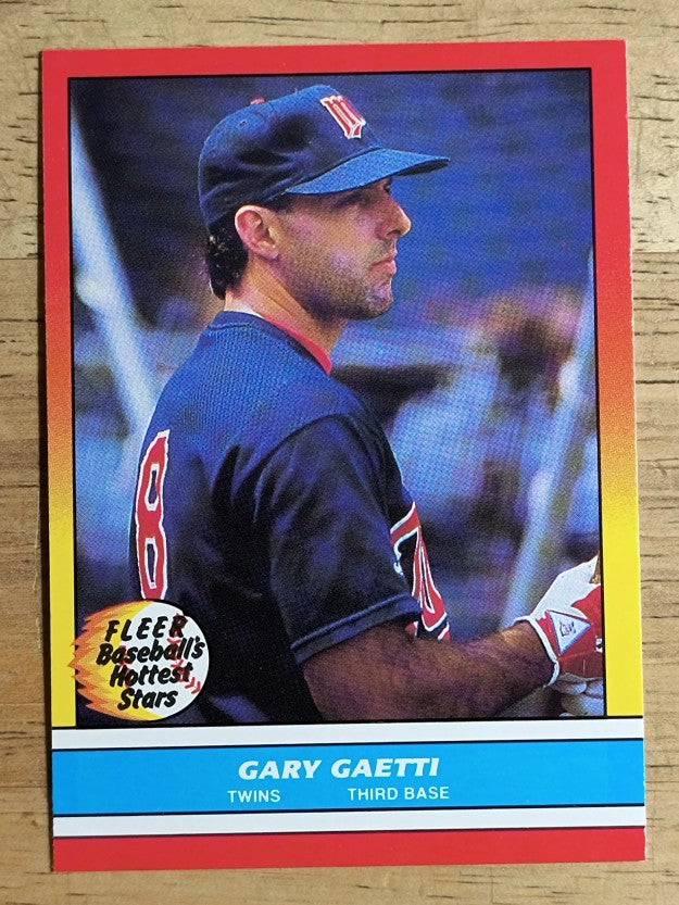 1988 Fleer Hottest Stars #12 Gary Gaetti